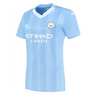 Dámy Fotbalový dres Manchester City Erling Haaland #9 2023-24 Domácí Krátký Rukáv